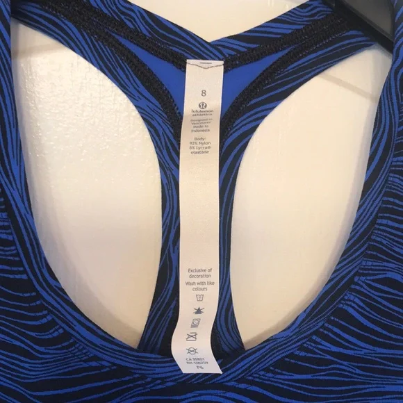 Blue Racerback Tank Top - Picture 2 of 4